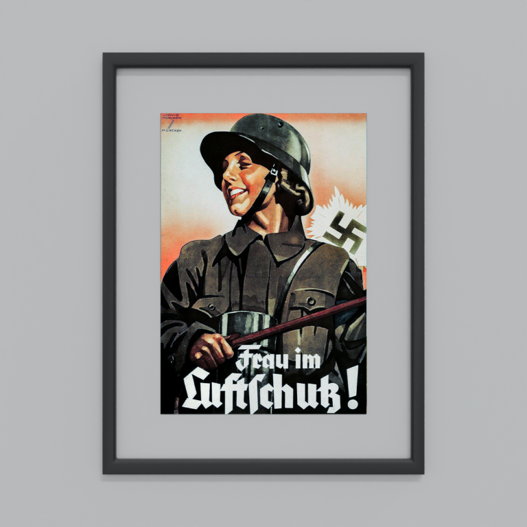 Women in Air Defense Propaganda Poster (13x19inch Vertical)